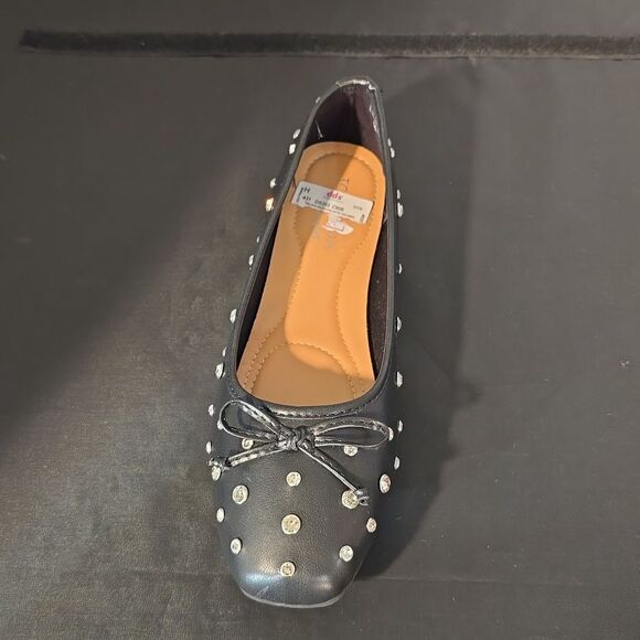BRAND NEW TOP MODA BOWNOT RHINESTONE EMBELLISHMENTS BALLET FLATS - Picture 8 of 15
